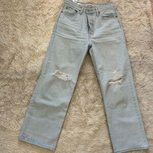 Levi’s ribcage ankle straight jeans